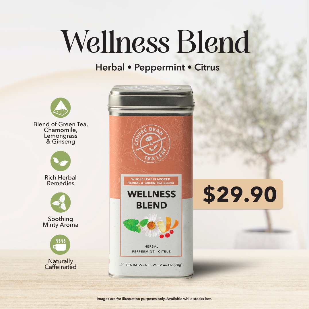 A calming cup awaits — meet #CoffeeBeanSG's new Wellness Blend 