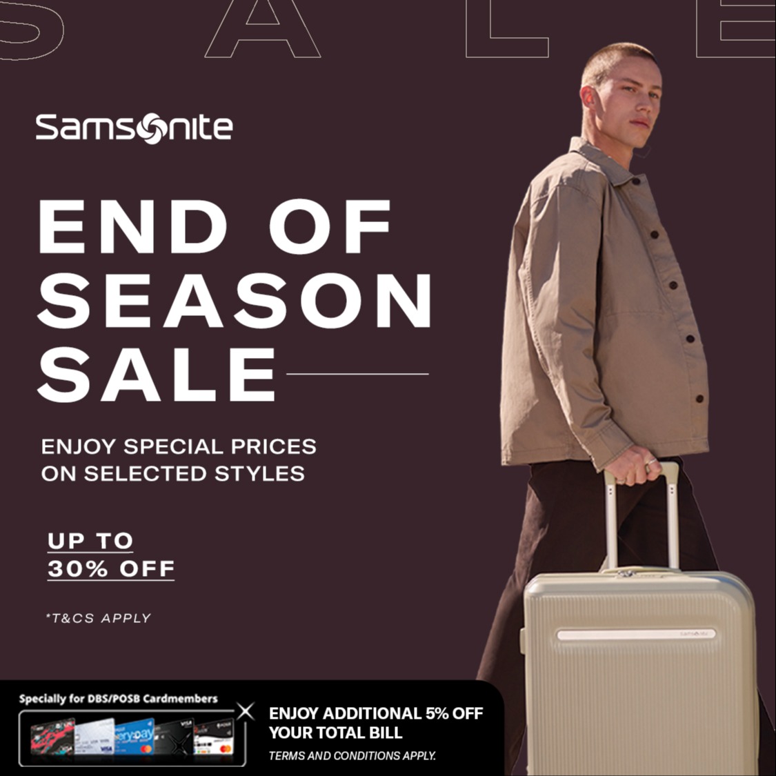 Samsonite End of Season Sale