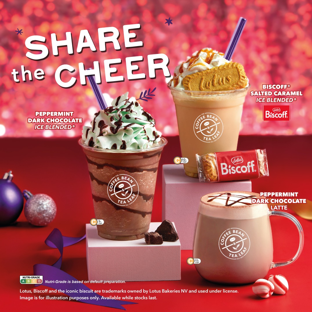 Unwrap the Joy of Christmas — Festive drinks & sweet treats await at #CoffeeBeanSG