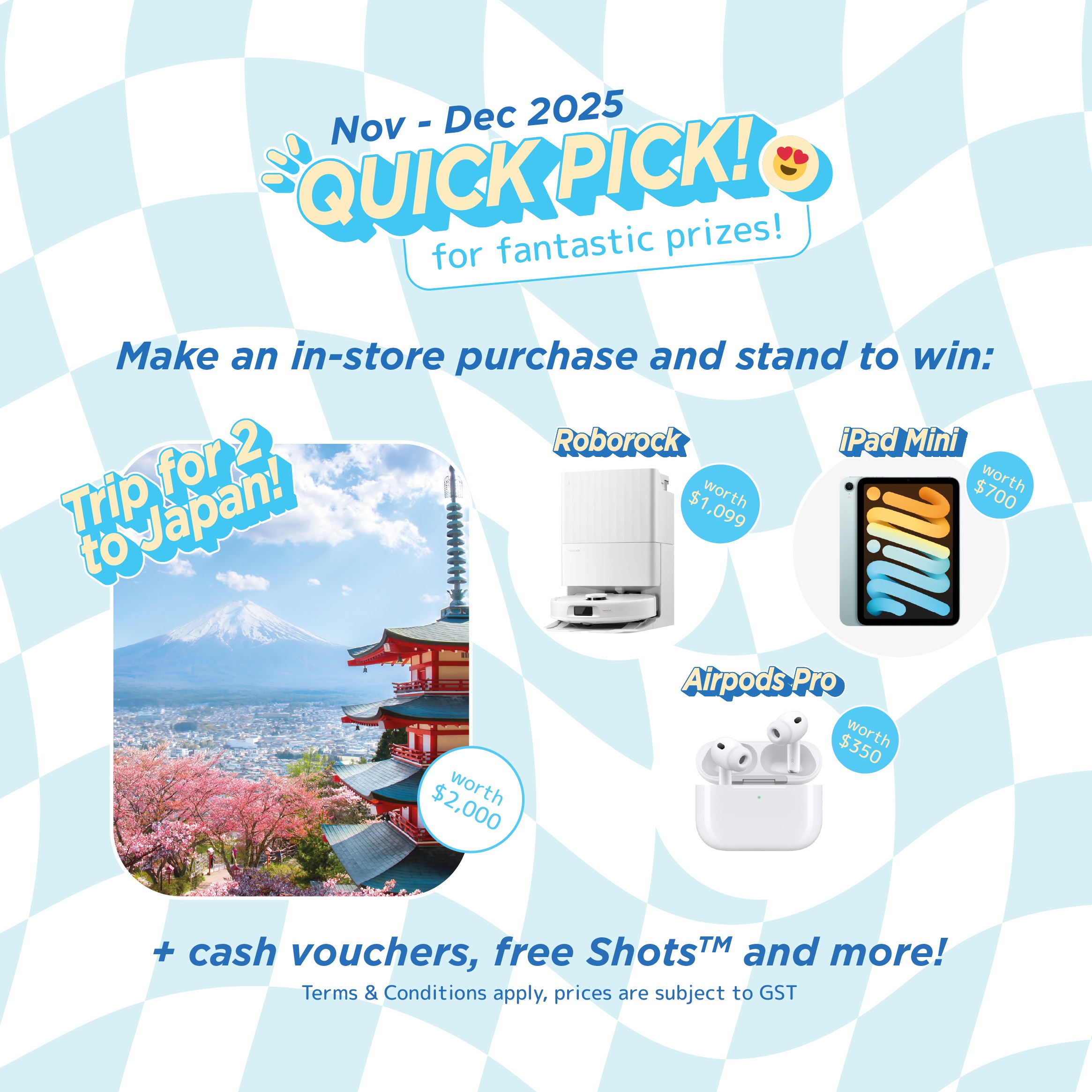 Japan IPL Express — Quick Pick for prizes worth up to $2k! 
