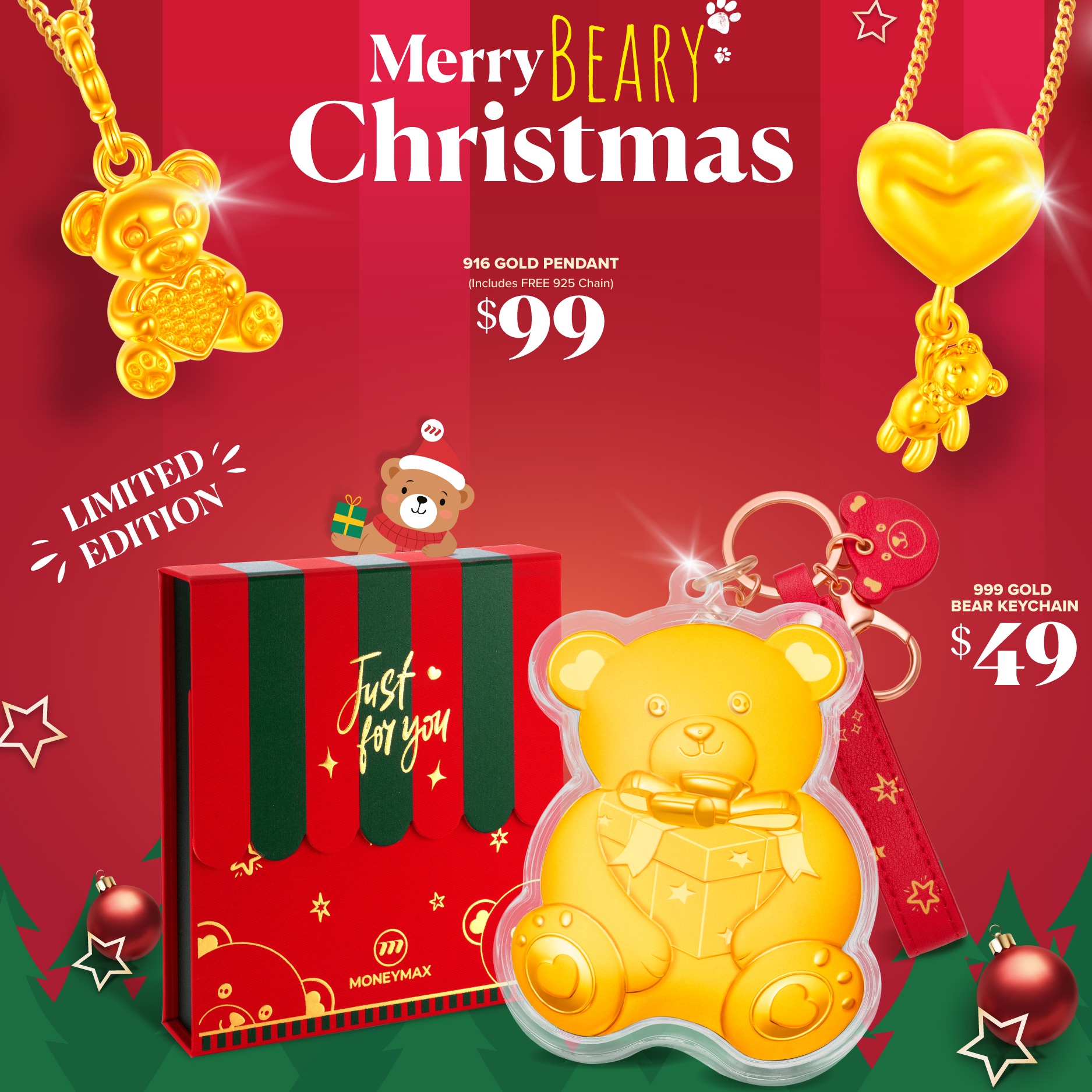 Make This Christmas Extra Beary Special with MoneyMax Jewellery!